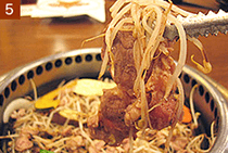 肉が十分焼けたら出来上がり!